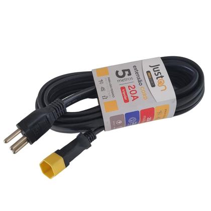 Imagem de Extensão Reforçada 20A Para Microondas Fritadeiras Aquecedores 5 Metros Tripolar