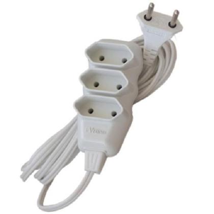 Imagem de Extensão Régua Elétrica Filtro De Linha Tripla 3M Reforçada