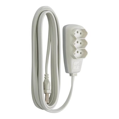 Imagem de Extensão Sort PP 3X0,75 2P+T 10A/250V 5 Metros DN1780 Daneva