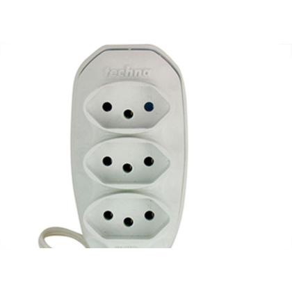 Imagem de Extensao Techna Pl 0,75 3Mt 2P+T10A Branco
