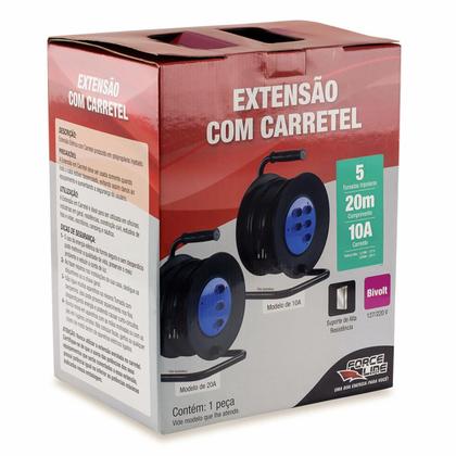 Imagem de Extensão Tripolar com Carretel 30 Metros 5 Tom Forceline