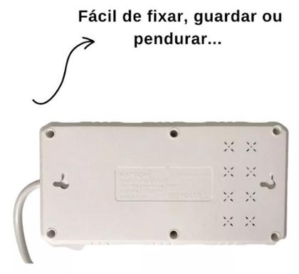 Imagem de Extensão  Usb Cabo Régua Extensão Tomada Elétrica 5m