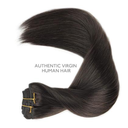 Imagem de Extensões de cabelo Clip in Wennalife 150g 56cm Dark Brown Remy