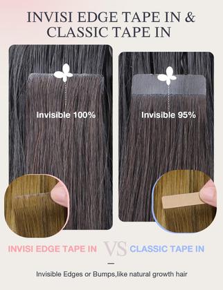 Imagem de Extensões de cabelo DOORES Invisi Edge Tape-in 50g 20in Virgin Hair