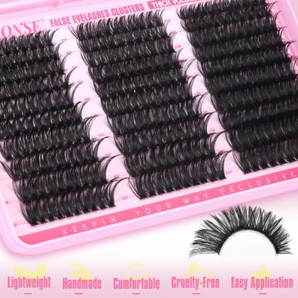 Imagem de Extensões de cílios ALPHONSE Volume Lash Clusters 10-18mm