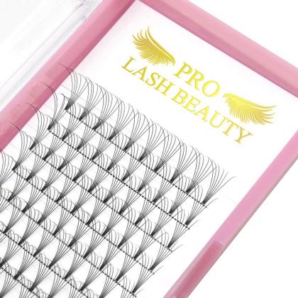 Imagem de Extensões de cílios pré-fabricadas para ventiladores PRO LASHBEAUTY 6D-0,10-15mm