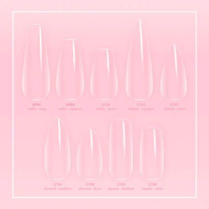 Imagem de Extensões de unhas Kiara Sky Gelly Tips Soak Off Soft Gel 500 unidades