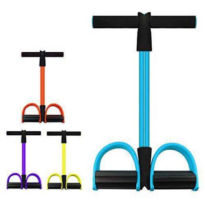 Imagem de Extensor 2 Elásticos Exercícios Tubefit Academia Ginástica Tensão Forte Faixa Elástica Fortalece Todos Os Músculos De Re