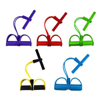 Imagem de Extensor 2 Elásticos Exercícios Tubefit Academia Ginástica Tensão Forte Faixa Elástica Fortalece Todos Os Músculos De Re
