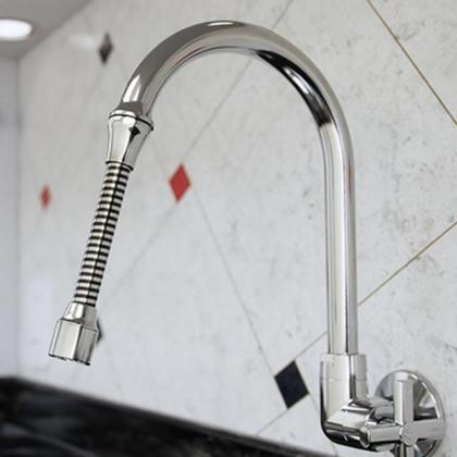 Imagem de Extensor ABS Cromado Para Torneira Com Rosca Blukit 140mm