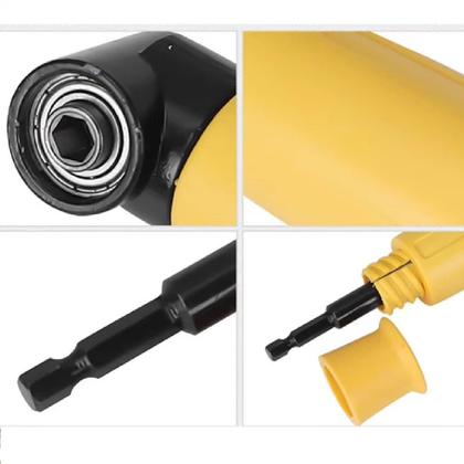 Imagem de EXTENSOR ADAPTADOR ANGULAR 90º PARA CANTOS MANDRIL PARA FURADEIRA  LUGARES APERTADOS