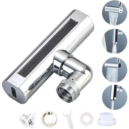 Imagem de Extensor Adaptador de Rosca Universal para Torneira com Bico Giratório 4 em 1 360º