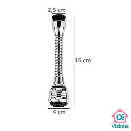 Imagem de Extensor Adaptador Flexível para Torneira com Bico Arejador - Oi Vizinha
