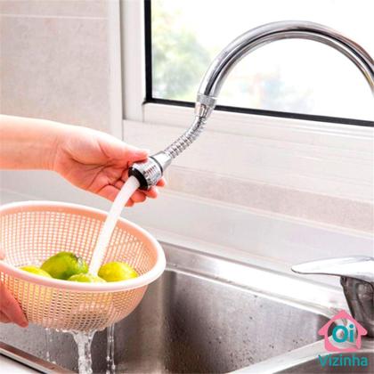 Imagem de Extensor Adaptador Flexível para Torneira com Bico Arejador - Oi Vizinha