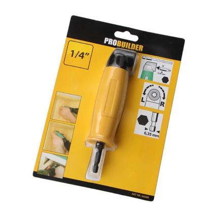 Imagem de Extensor Adaptador Mandril Furadeira Parafusadeira Angular 90º Cantos Lugares Apertados
