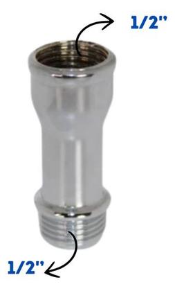 Imagem de Extensor Alongador Torneira 6cm 1/2 Cromado - Atopy