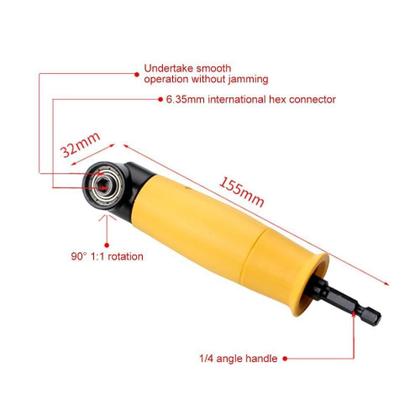 Imagem de Extensor Angular Mandril 90º Parafusadeira Furadeira Manual