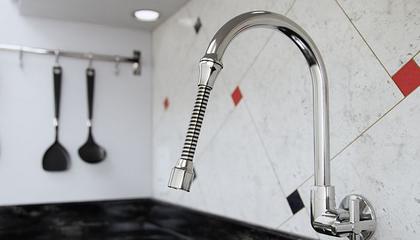 Imagem de Extensor arejador flexível abs cromado p/ torneira deca docol fabrimar 140mm blukit