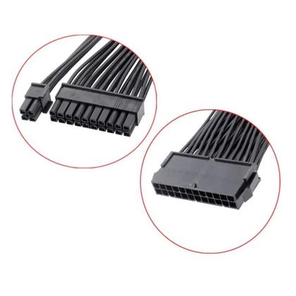 Imagem de Extensor ATX 24 Pinos macho/femea 30cm para Fonte Preto