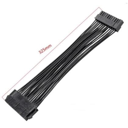 Imagem de Extensor ATX 24 Pinos macho/femea 30cm para Fonte Preto