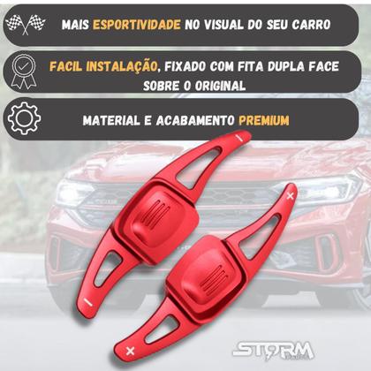 Imagem de Extensor Borboleta Volante Vermelho Golf Jetta Polo Virtus