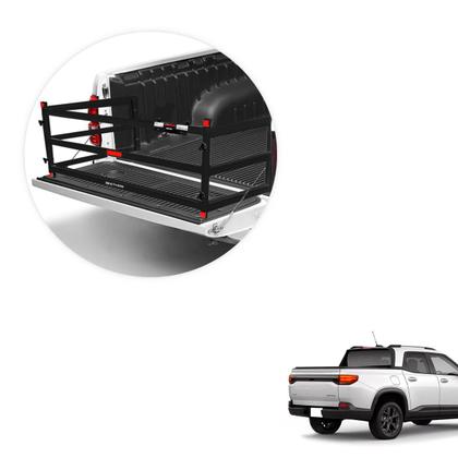 Imagem de Extensor Caçamba Montana 2023 2024 Divisor Cargas ED Preto