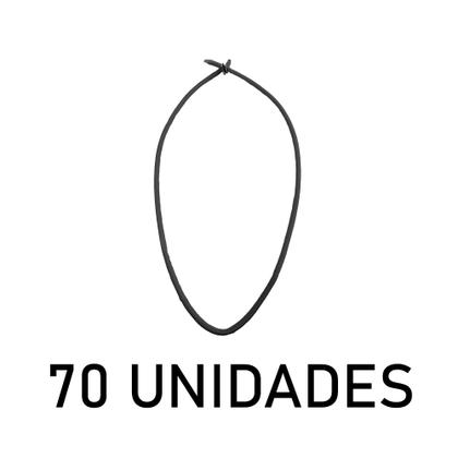Imagem de Extensor Corda Elastica Sem Gancho 70cm Cinza/Preto - 70UN