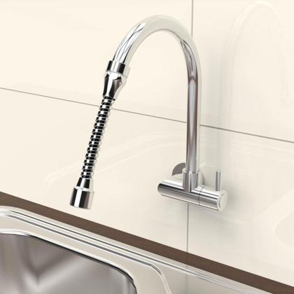 Imagem de Extensor Cromado para Torneira com Rosca - 140,0mm Blukit Cromado