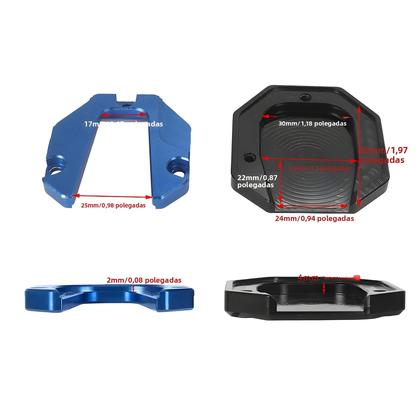 Imagem de Extensor De Apoio Para Moto Universal, Base Ampliada Antiderrapante Para Suporte Lateral