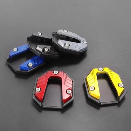 Imagem de Extensor De Apoio Para Moto Universal, Base Ampliada Antiderrapante Para Suporte Lateral