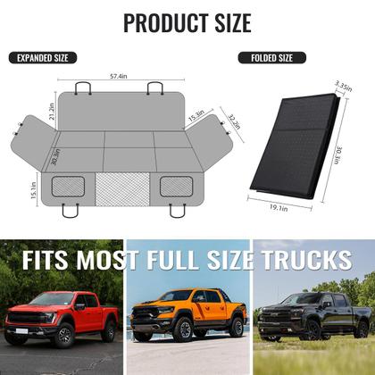 Imagem de Extensor de Assento Traseiro MAXFUT para Cães - Adapta-se a Caminhonetes com Capota