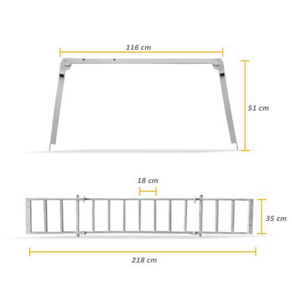 Imagem de Extensor De Caçamba Rampage 2023 2024 Rampa Prata