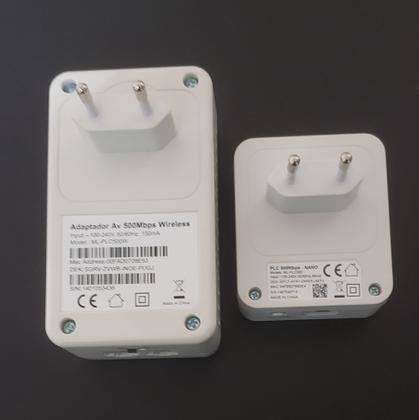 Imagem de Extensor de dados com wi-fi pela rede elétrica - powerline certificado anatel