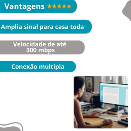 Imagem de Extensor de Internet 4 Antenas Branco