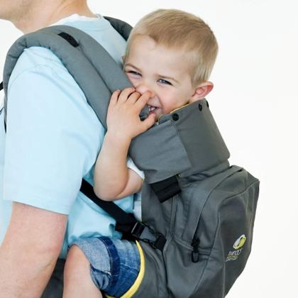 Imagem de Extensor de painel TwinGo (azul/preto)  Aumente a altura do seu suporte TwinGo para fornecer suporte extra de cabeça e pescoço para bebês e crianças pequenas