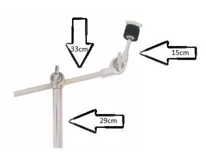 Imagem de Extensor de Prato de Bateria com Clamp Mini Girafa Torelli TA163
