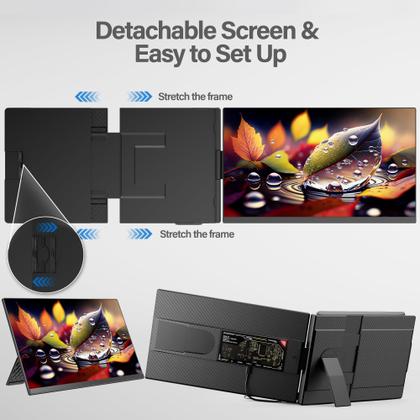 Imagem de Extensor de tela para notebook AetherSpark P5 15,6" 1080P FHD