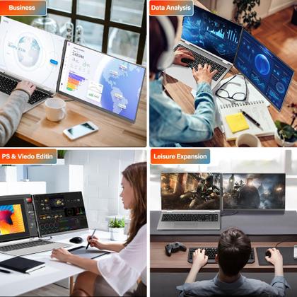 Imagem de Extensor de tela para notebook AetherSpark P5 15,6" 1080P FHD