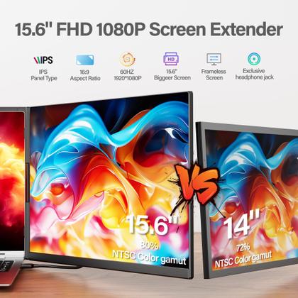 Imagem de Extensor de tela para notebook AetherSpark P5 15,6" 1080P FHD