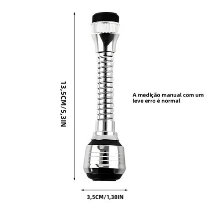 Imagem de Extensor De Torneira De Cozinha Em Aço Inoxidável Com Spray Rotativo À Prova De Respingo E Economia