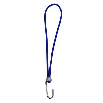 Imagem de Extensor Elástico Borrachinha Corda Lona Caminhão 35 Cm 20 UN Azul