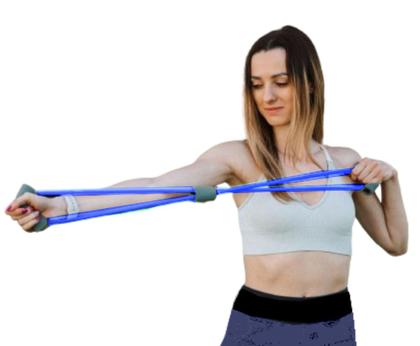 Imagem de Extensor Elástico em Oito Forte 6x12x1000mm LIVEUP Treino