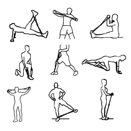 Imagem de Extensor Elástico em Oito Forte 6x12x1000mm LIVEUP Treino