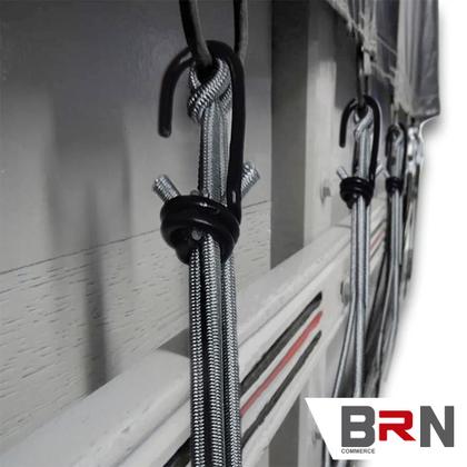 Imagem de Extensor Elástico Fixador Para Lonas de Caminhão e Carretas 10 Unidades