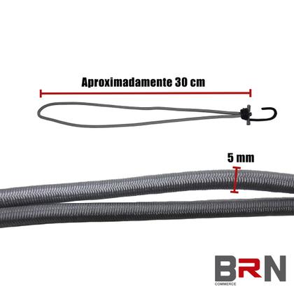 Imagem de Extensor Elástico Fixador Para Lonas de Caminhão e Carretas 10 Unidades