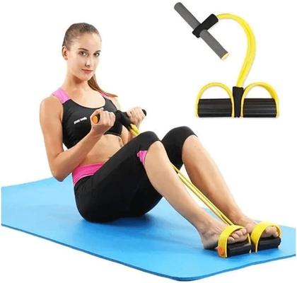 Imagem de Extensor Elástico Para Exercícios Academia Ginástica Yoga Corda Elástica