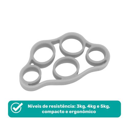 Imagem de Extensor Elastico para Exercitar Os Dedos - Pacote com 3 Unidades Longevitech