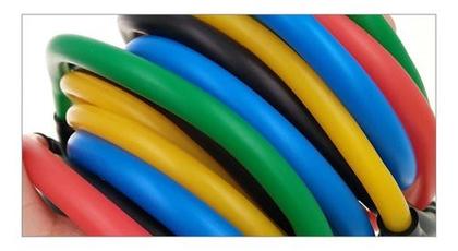 Imagem de Extensor Elástico Peitoral Treino Fit Exercício Musculação