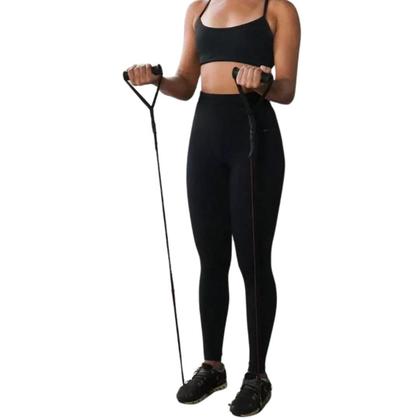 Imagem de Extensor Elástico Resistente Com Alça Para Exercícios De Academia Ginástica Corda Faixa Elástica Leve Médio Forte Treino Em Casa