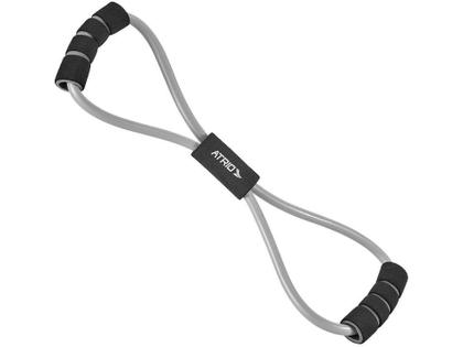 Imagem de Extensor Elástico Toning Tube Formato De 8 Fitness Cinza/Preto Atrio